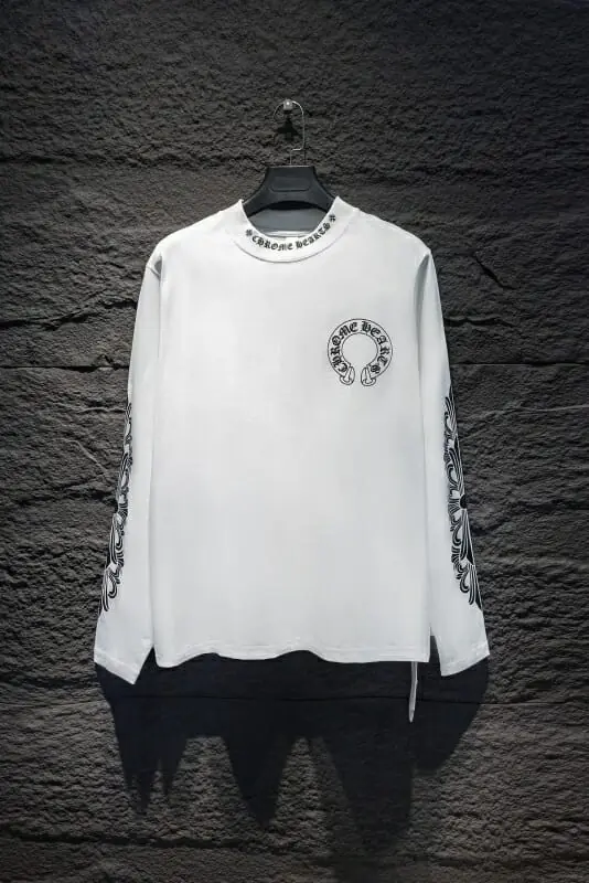 chrome hearts t-shirt manches longues pour unisexe s_1242a01